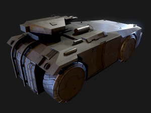 M 577 APC Aliens 3D मॉडल