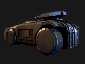 M 577 APC Aliens 3D मॉडल