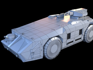 M 577 APC Aliens 3D मॉडल