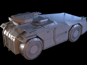 M 577 APC Aliens 3D मॉडल