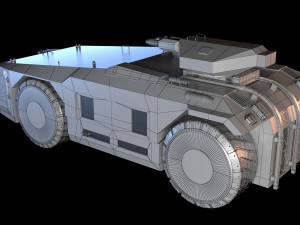 M 577 APC Aliens 3D मॉडल