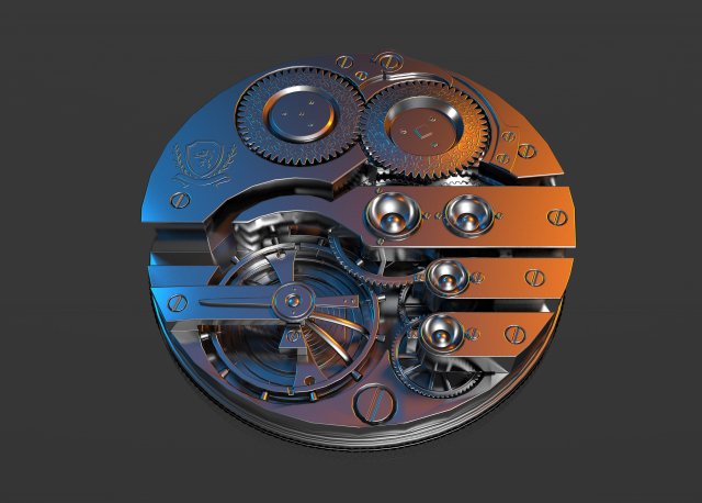 Clockwork 3D Модель .c4d .max .obj .3ds .fbx .stl .blend 