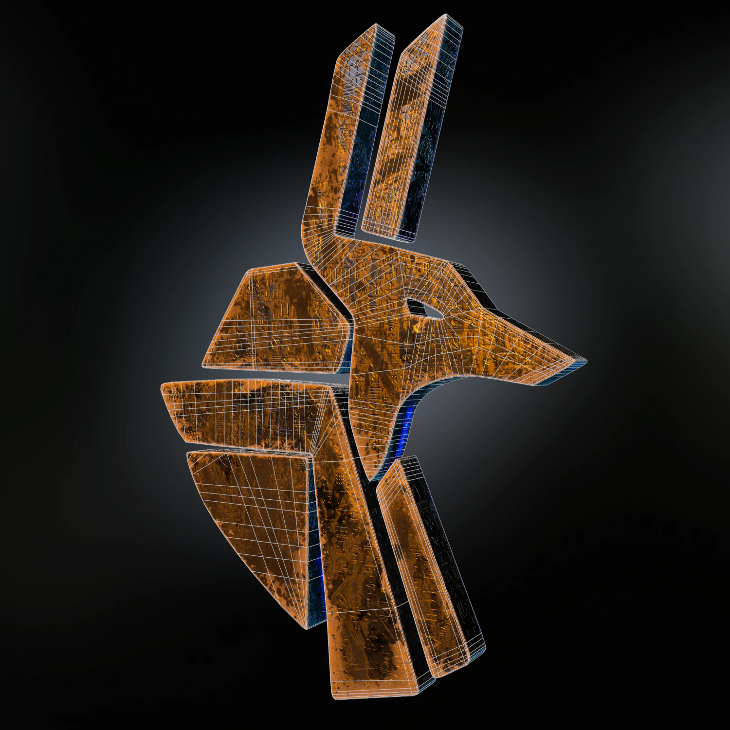 Egyptian symbol 3D Model .c4d .max .obj .3ds .fbx .stl .blend