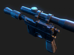 Han Solo Blaster 3D Model