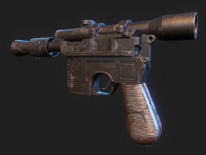 Han Solo Blaster 3D Model
