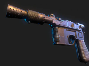 Han Solo Blaster 3D Model