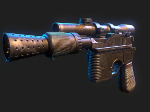 Han Solo Blaster 3D Model