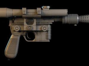 Han Solo Blaster 3D Model