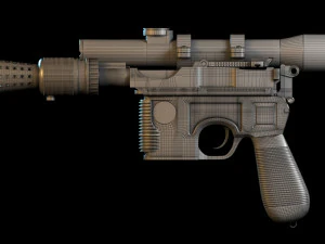 Han Solo Blaster 3D Model