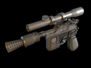 Han Solo Blaster Model 3D