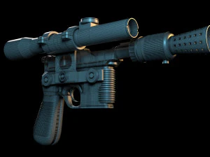 Han Solo Blaster 3D Model