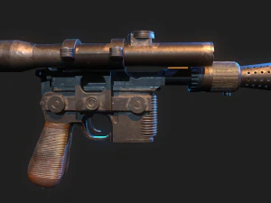 Han Solo Blaster 3D Model
