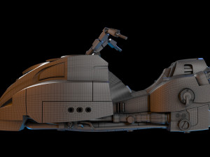 Lawmaster Motorbike Judge Dredd 3Dモデル