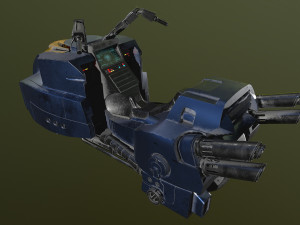 Lawmaster Motorbike Judge Dredd 3Dモデル