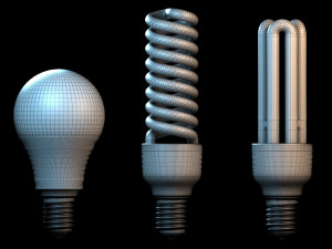 Energy Saving Lamp 3D Model