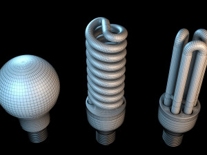 Energy Saving Lamp 3D Model
