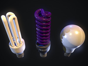 Energy Saving Lamp 3D Model