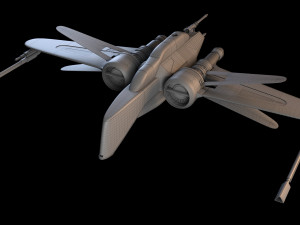ARC-170 starfighter 3D Model