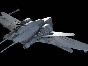 ARC-170 starfighter 3D Model