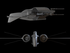 ARC-170 starfighter 3D Model
