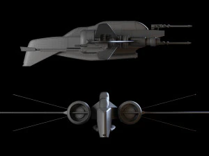 ARC-170 starfighter 3D Model
