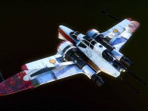 ARC-170 starfighter 3D Model