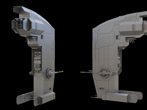 Spacefighter 3Dモデル