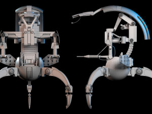 Droideka Star Wars Model 3D