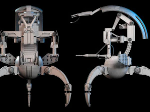 Droideka Star Wars 3D Model