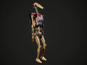 B1 バトル・ドロイド 3Dモデル