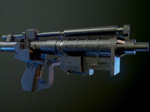 E5 Blaster Rifle Star Wars 3D Model