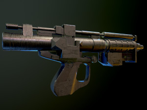 E5 Blaster Rifle Star Wars Modelo 3D