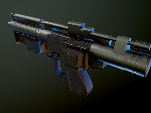 E5 Blaster Rifle Star Wars Modelo 3D