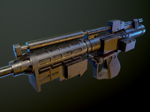 E5 Blaster Rifle Star Wars Modelo 3D