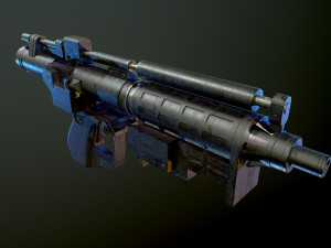 E5 Blaster Rifle Star Wars Modelo 3D