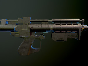 E5 Blaster Rifle Star Wars Modelo 3D