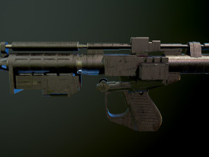 E5 Blaster Rifle Star Wars Modelo 3D