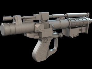 E5 Blaster Rifle Star Wars Modelo 3D