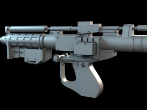 E5 Blaster Rifle Star Wars Modelo 3D