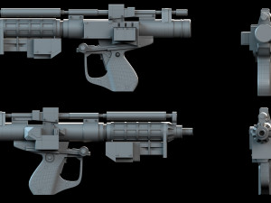 E5 Blaster Rifle Star Wars Modelo 3D