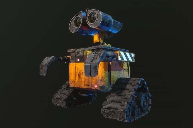 WALL-E Modelo 3D .c4d .max .obj .3ds .fbx .stl .blend 