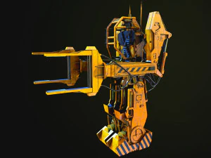 P-5000 angetriebener Arbeitslader 3D Modell