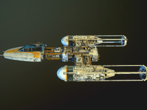 Y-wing Starfighter Star Wars 3D Модель