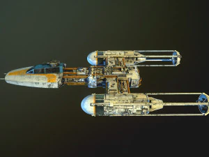 Y-wing Starfighter Star Wars 3D Model