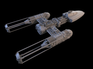 Y-wing Starfighter Star Wars 3D Модель