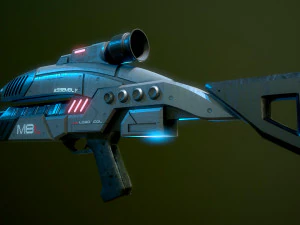M-8 Avenger MassEffect 3D Model