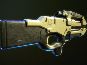 M96 Mattock Mass Effect Modèle 3D