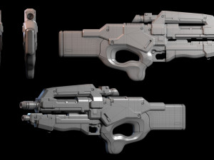 M96 Mattock Mass Effect Modèle 3D