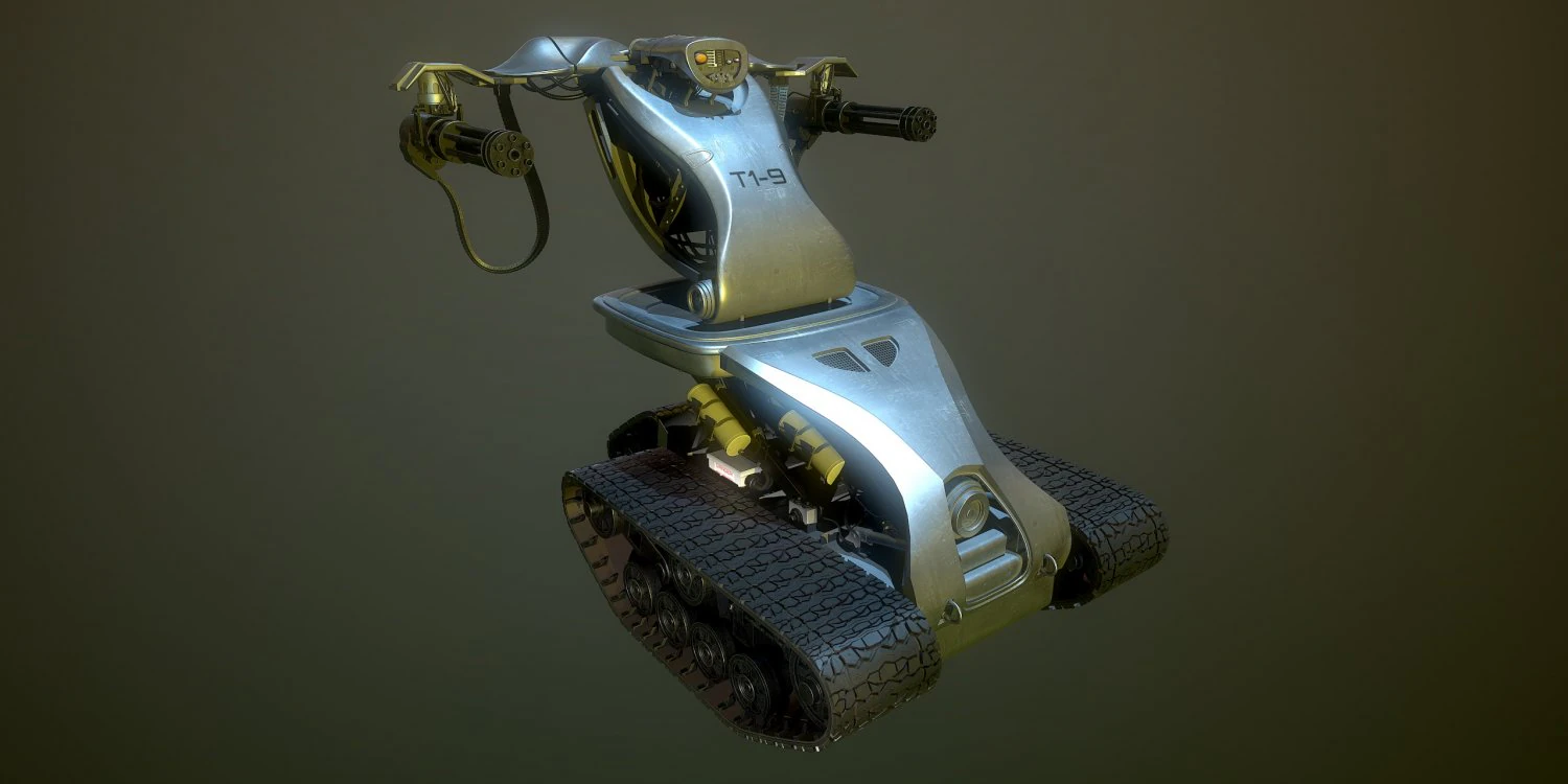 T1 Terminator 3D Model .c4d .max .obj .3ds .fbx .stl .blend 