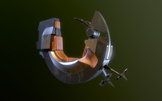 Bloodfin speeder Star Wars Model 3D .c4d .max .obj .3ds .fbx .stl .blend 